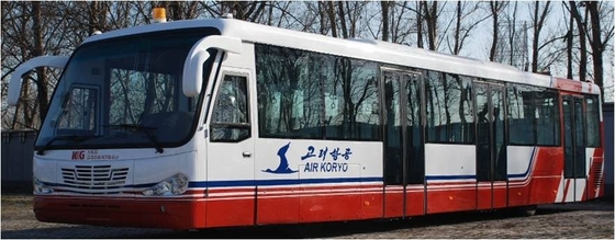 Alloy Steel CUMMINS Engine Airport Transfer Coach With Adjustable Seats