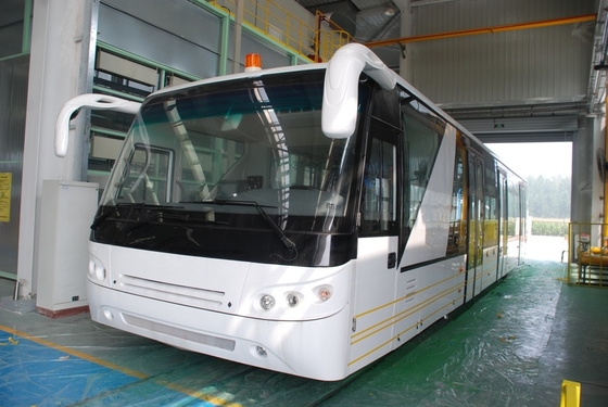 Aluminium Body 24 Seat Airport Shuttle Buses , 4 Stroke Diesel Engine Bus